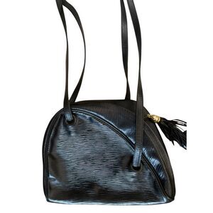 Cosci Handmade In Italy Black Leather Shoulder Bag Quiet Luxury Capsule